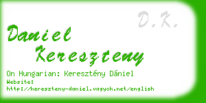 daniel kereszteny business card