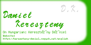 daniel kereszteny business card